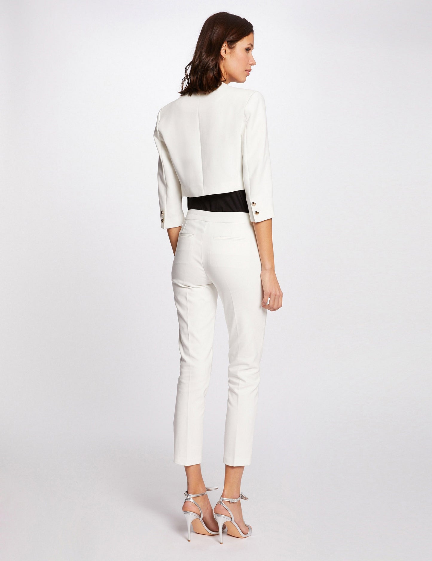 Rechte Blazer met 3/4 Mouwen