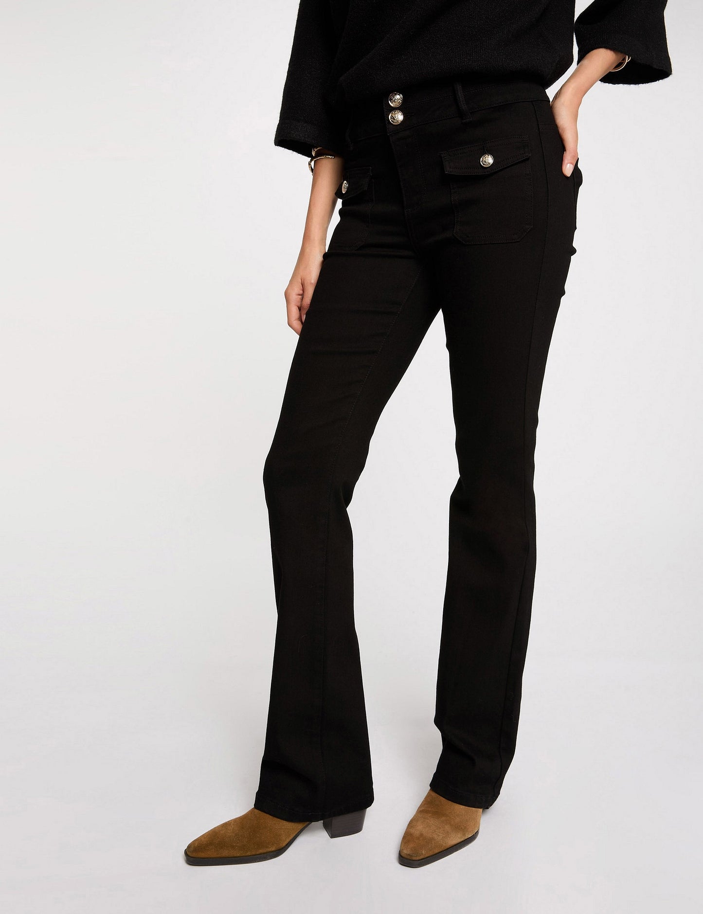 Bootcut Jeans met Klepzakken