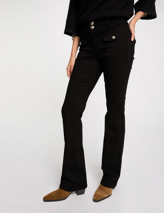 Bootcut Jeans met Klepzakken