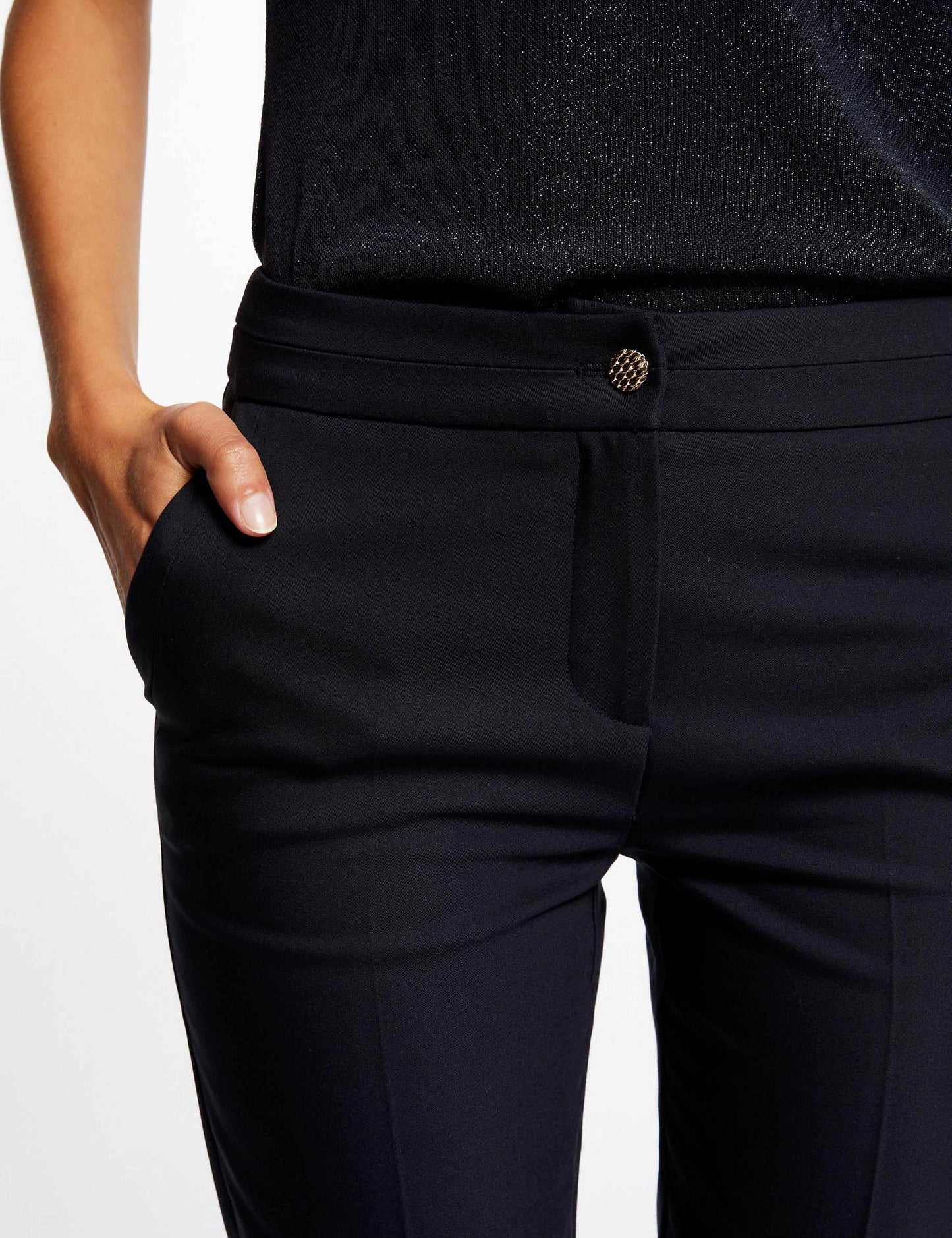 Korte Rechte City Pantalon