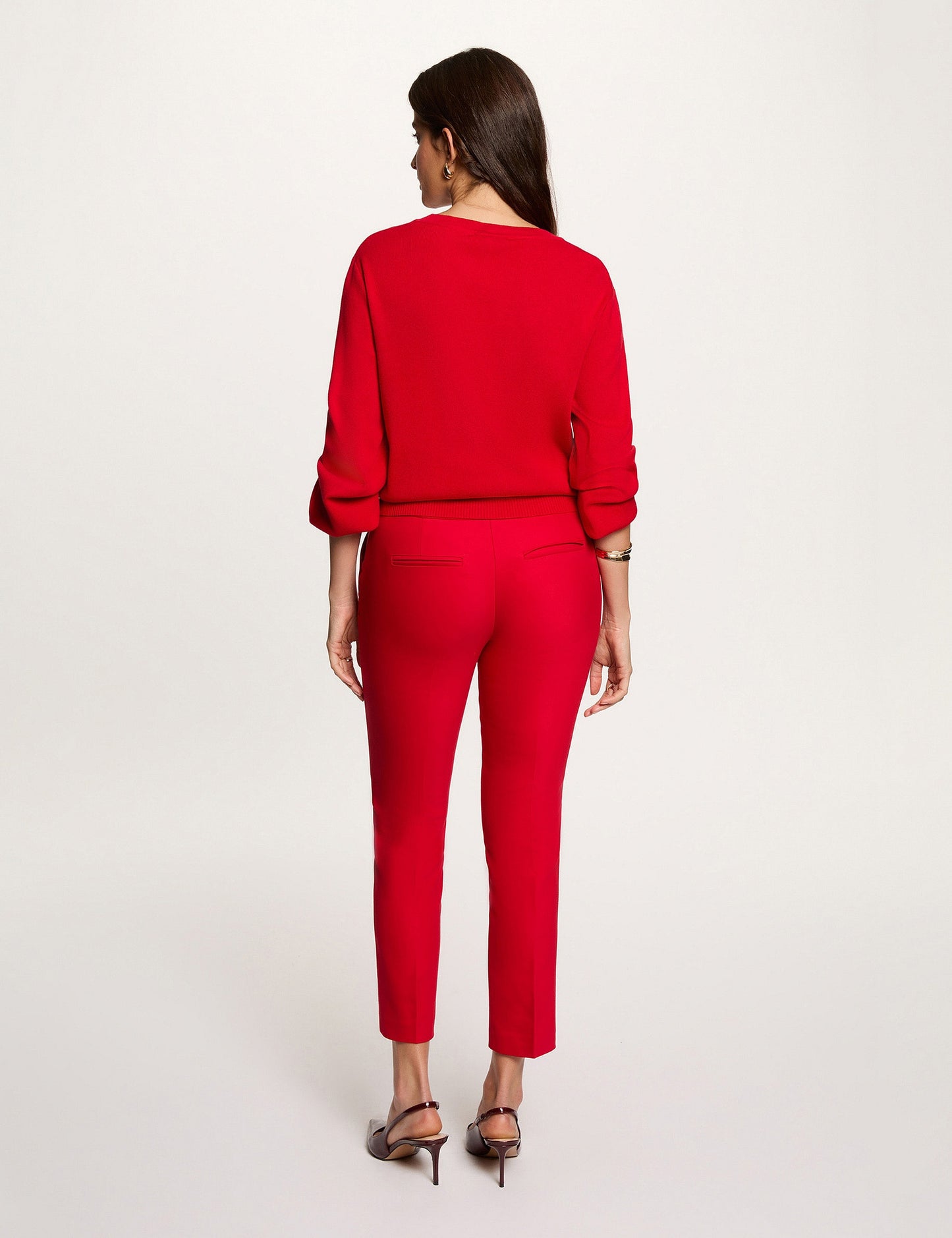 Cropped Straight Broek