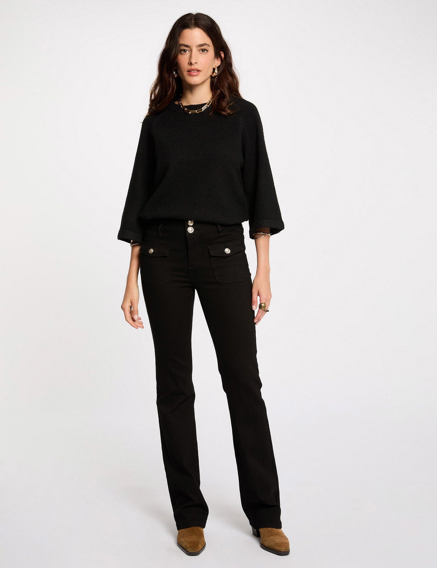 Bootcut Jeans met Klepzakken