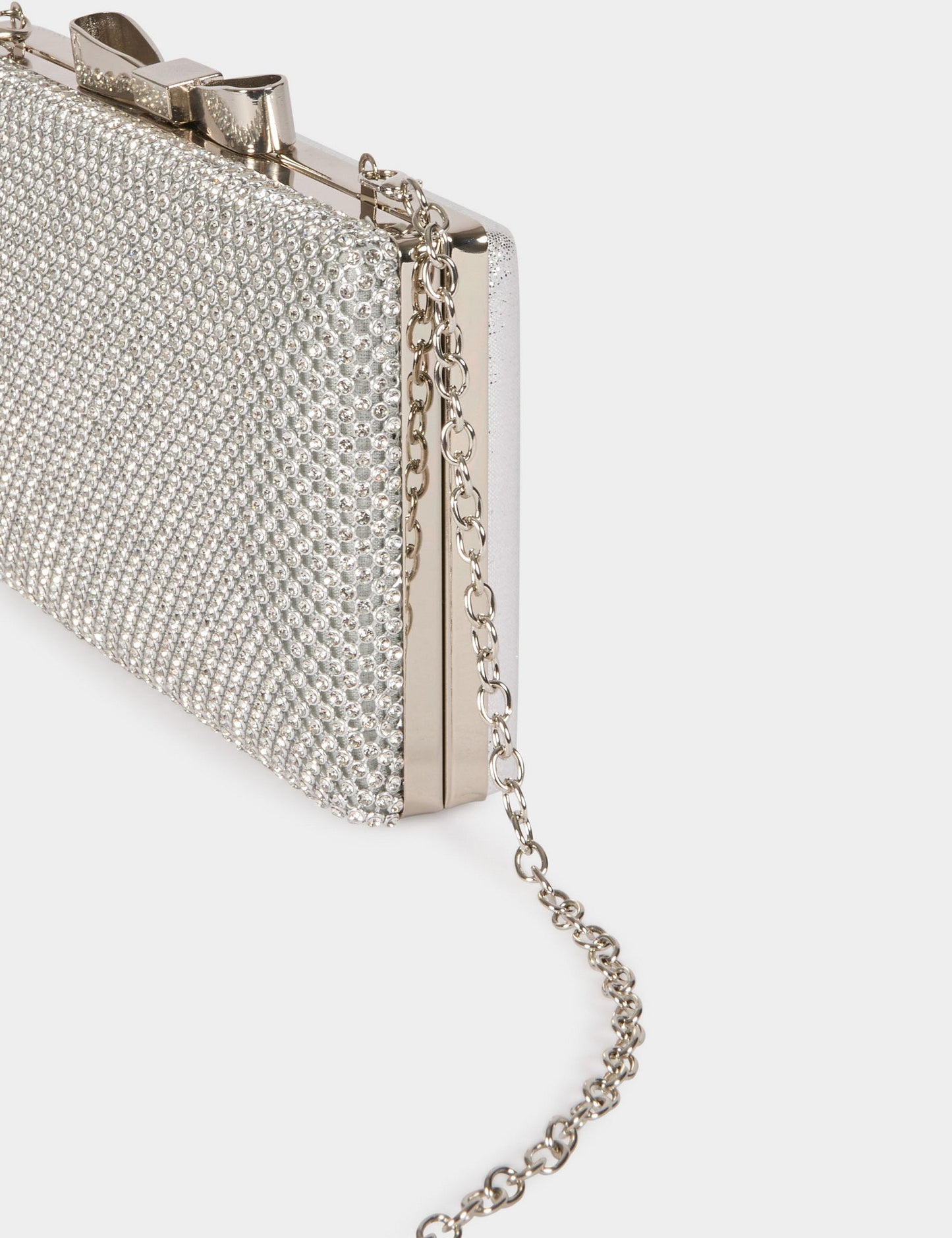 Satijnen Clutch met Strass