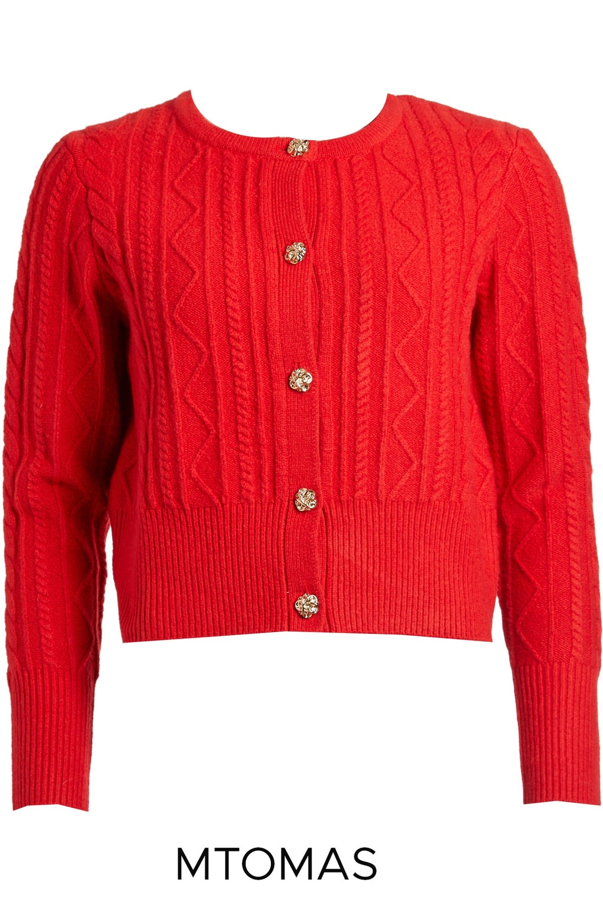 Gebreid Vest met Knoopsluiting