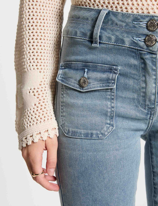 Bootcut Jeans met Hoge Taille