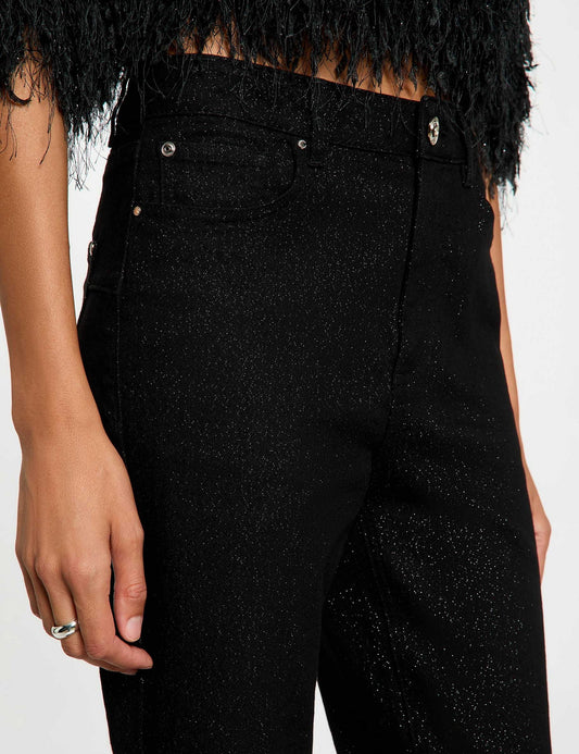 Bootcut Jeans met Pailletten