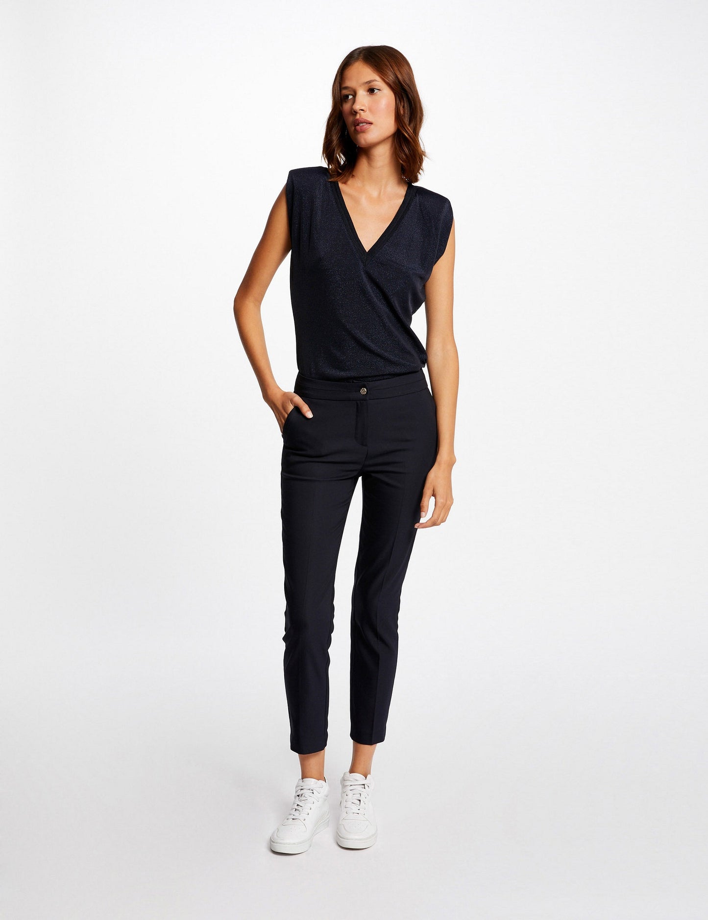 Korte Rechte City Pantalon