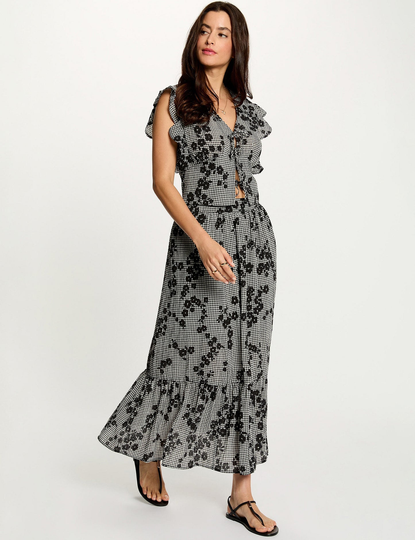 Gelaagde Rok met Print