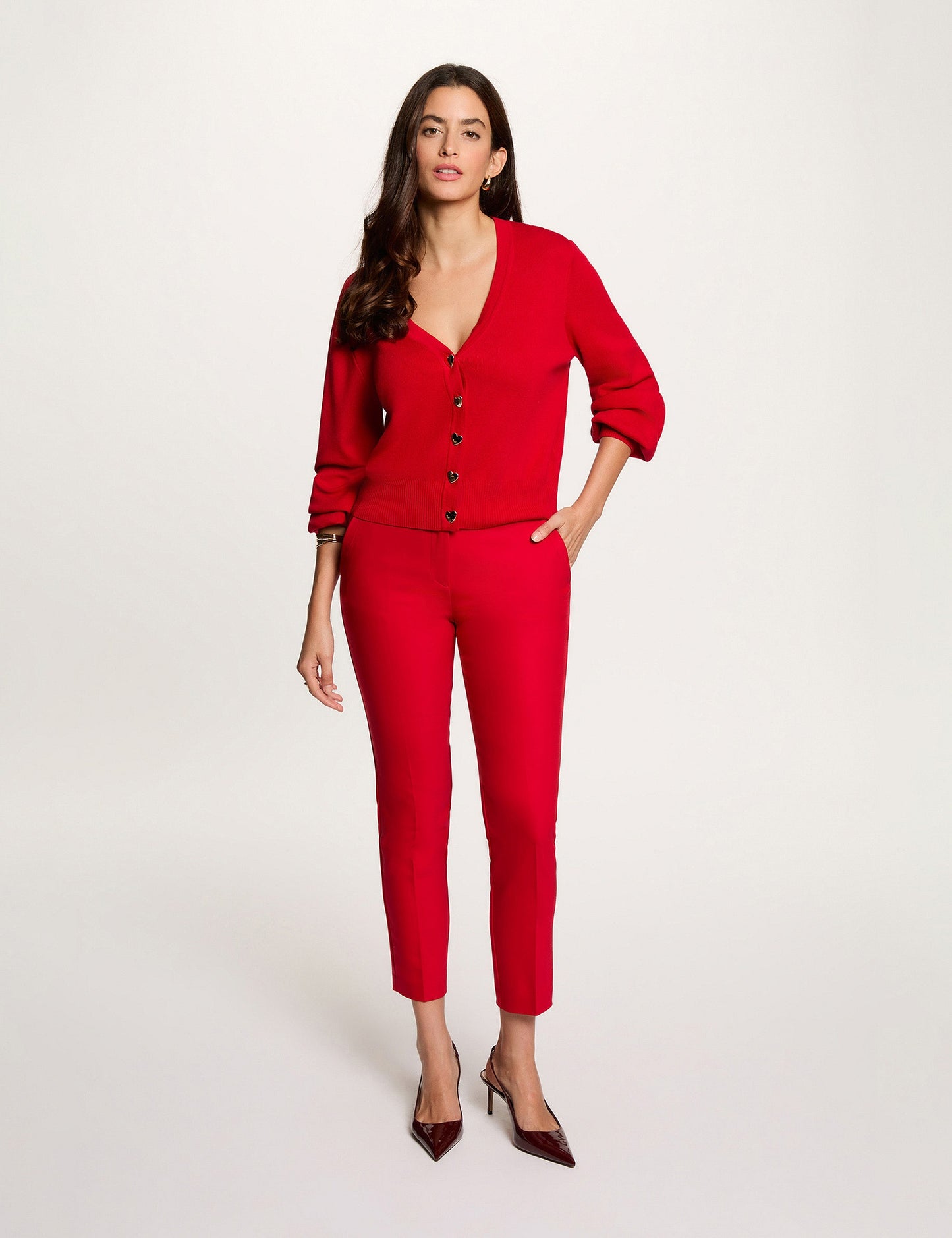 Cropped Straight Broek
