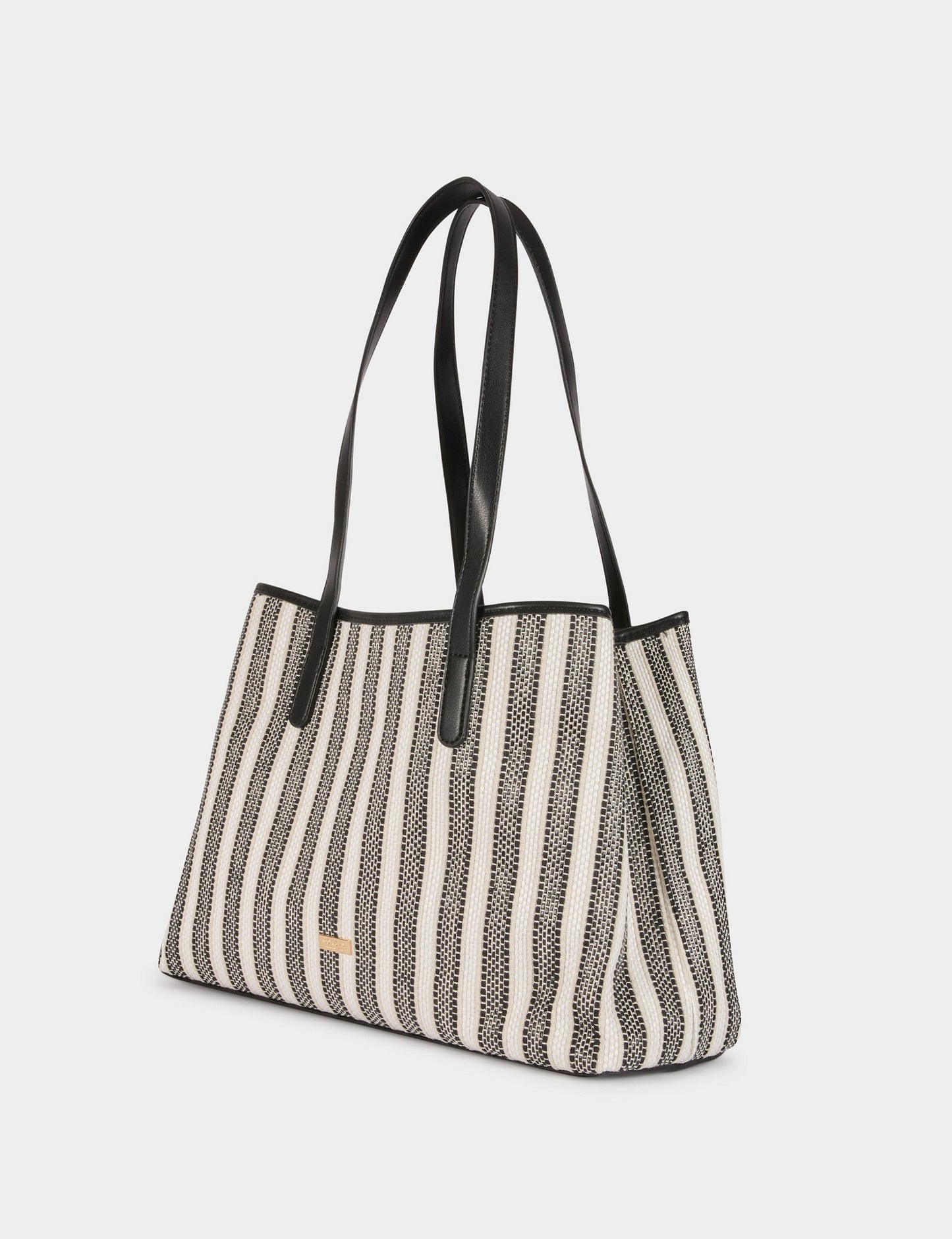 Gestreepte Tote Bag met Kettingdetails