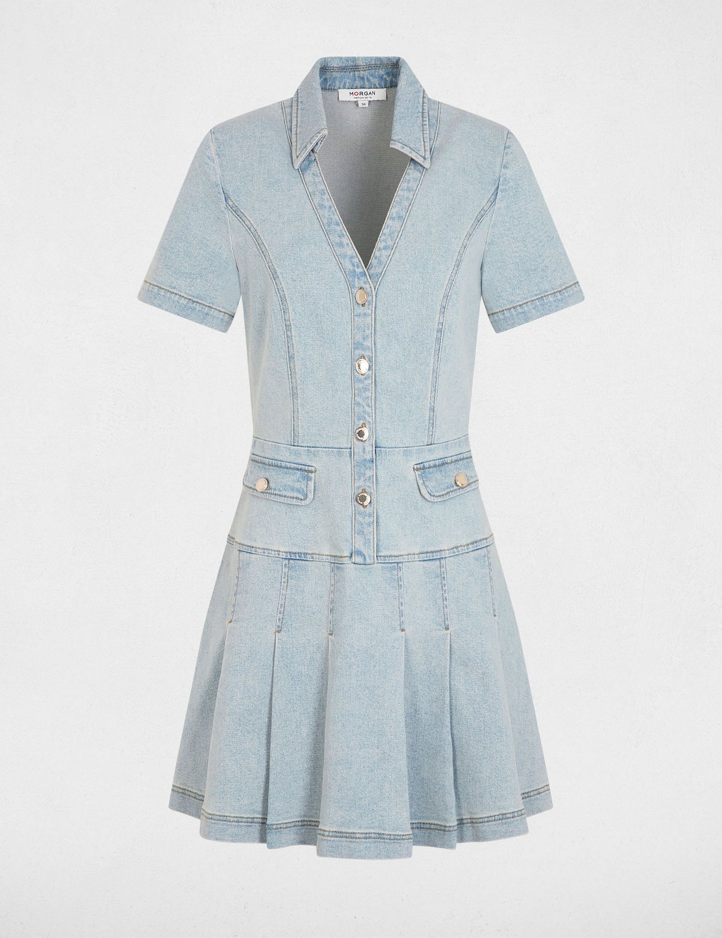 A-lijn Mini Jurk van Denim