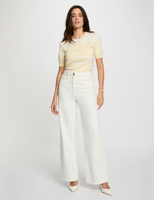 Gestreept Trui met Korte Mouwen