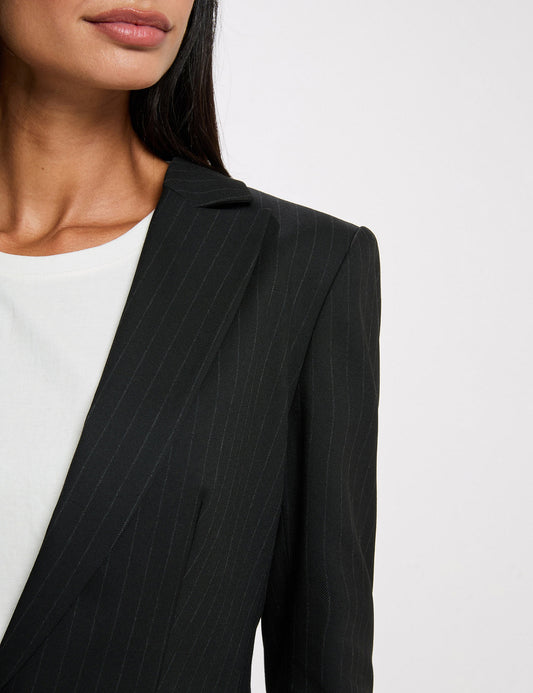 Gestreepte Blazer met Reverskraag
