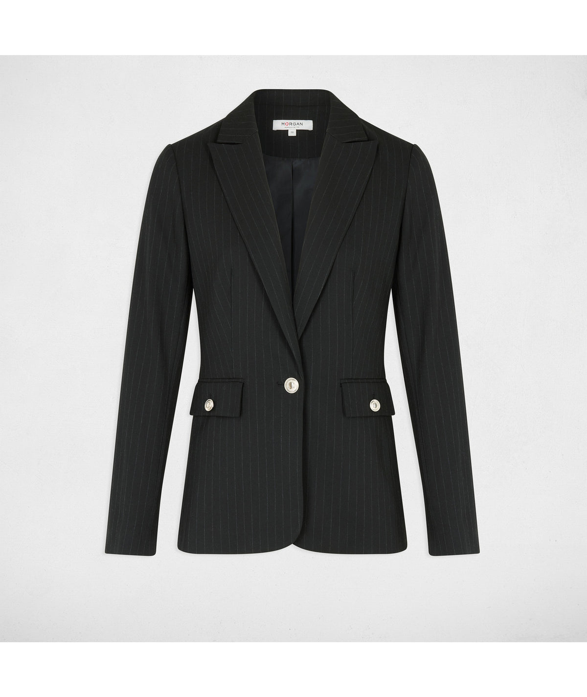 Gestreepte Blazer met Reverskraag