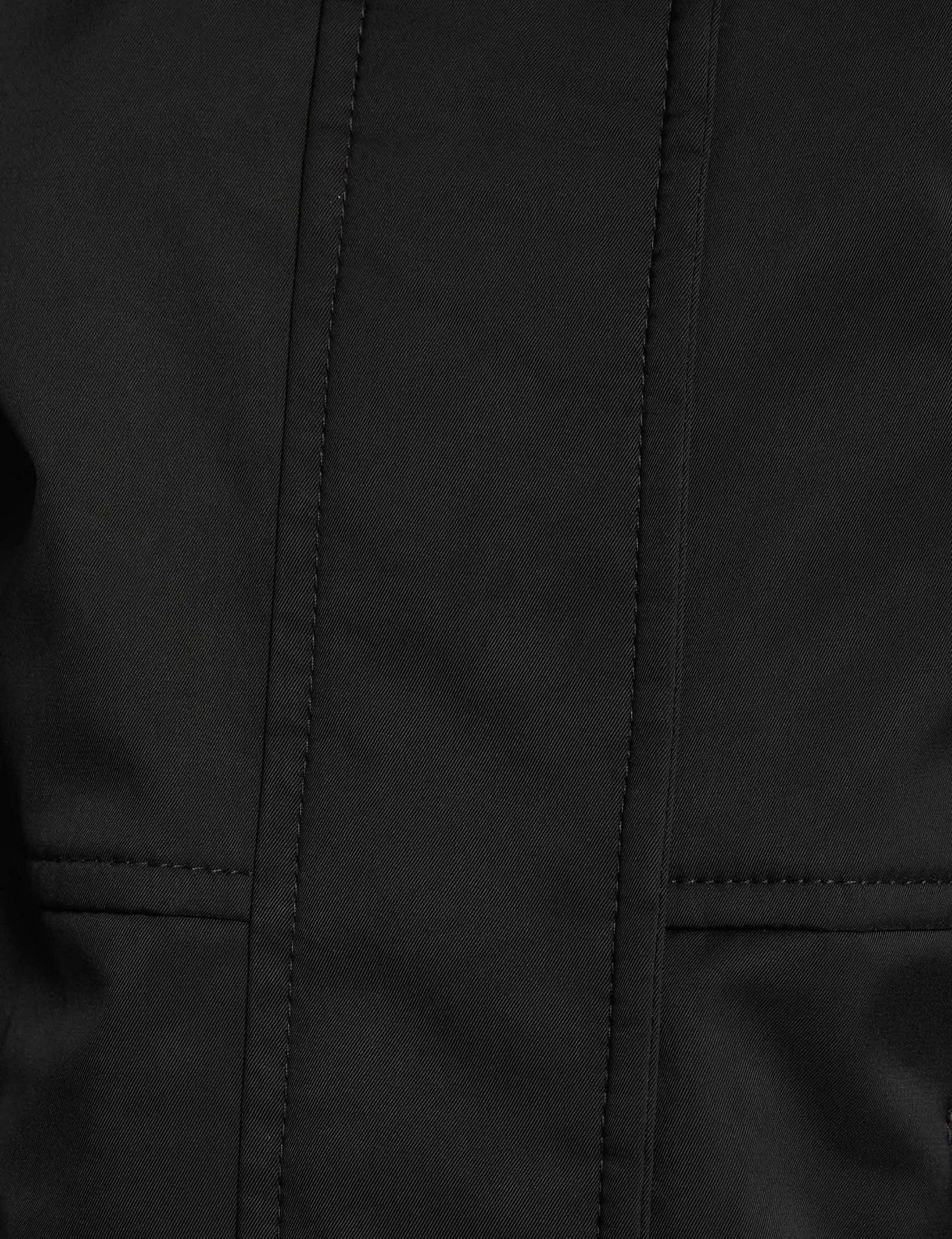 Rechte Halflange Parka met Imitatiebont