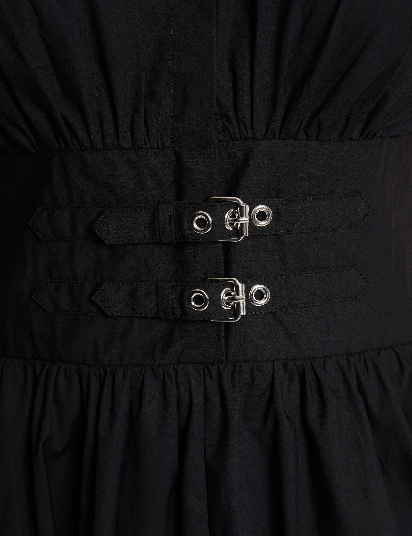Midi-jurk met V-hals