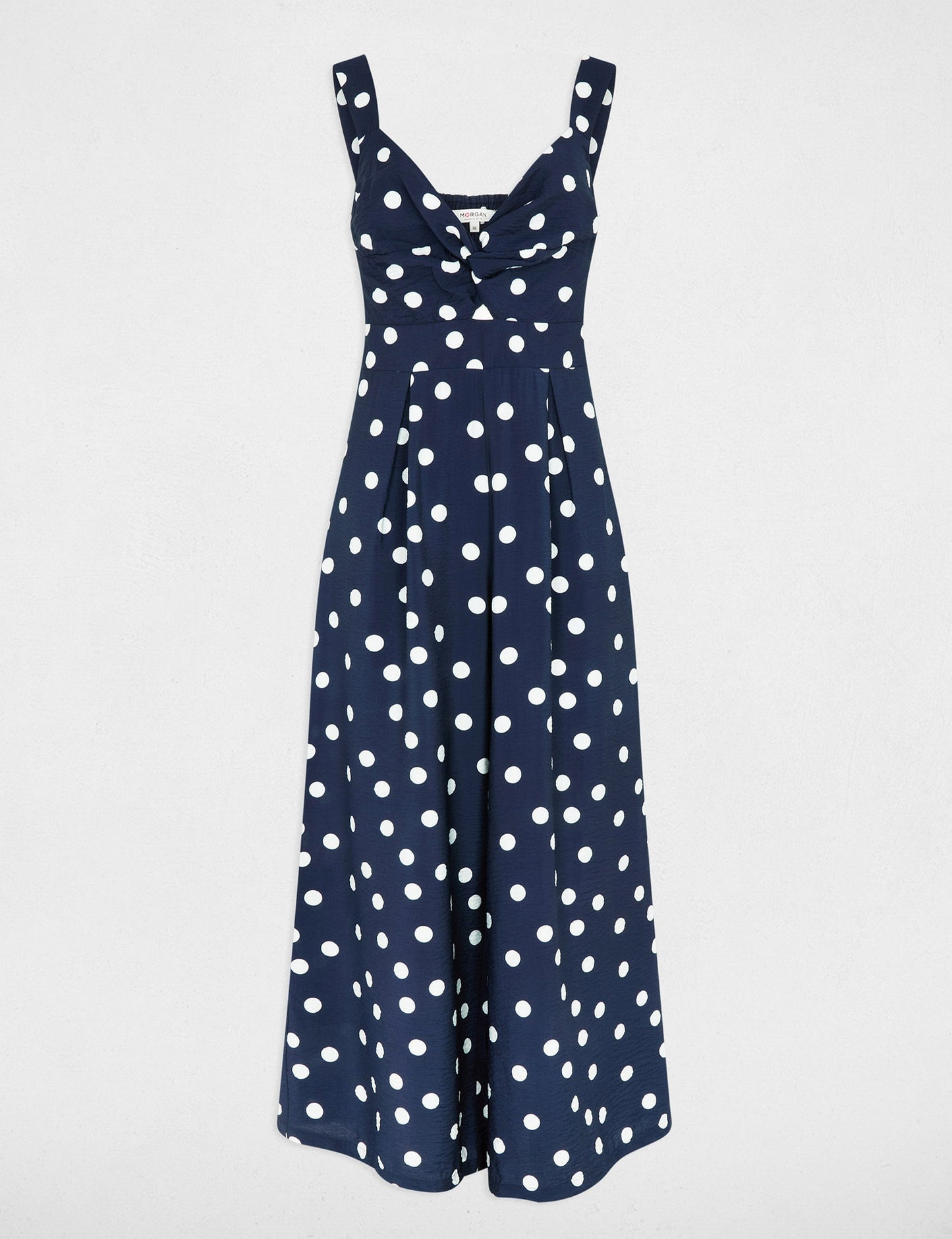 Elegante Jumpsuit met V-hals en Strikdetail