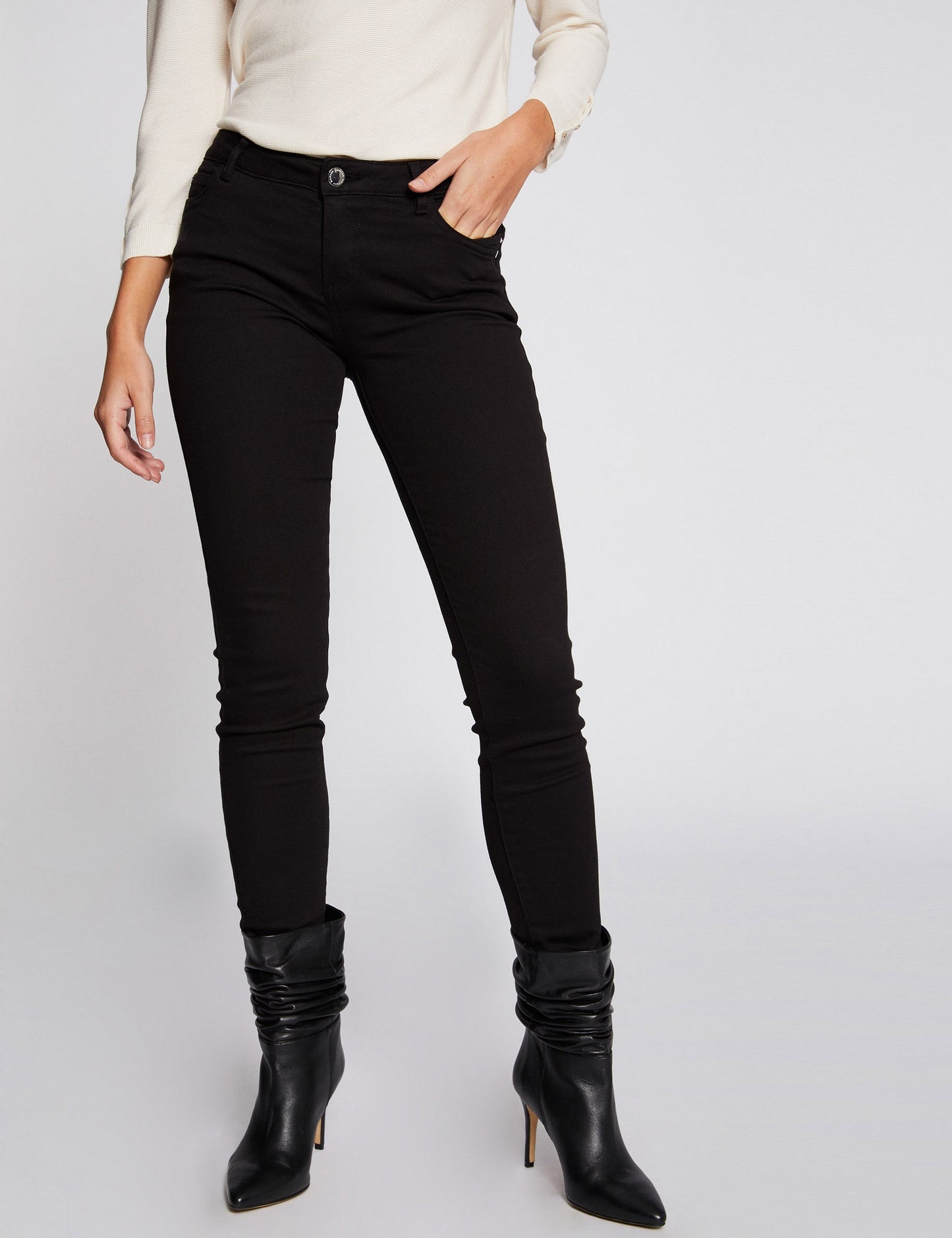 Skinny Broek met Lage Taille
