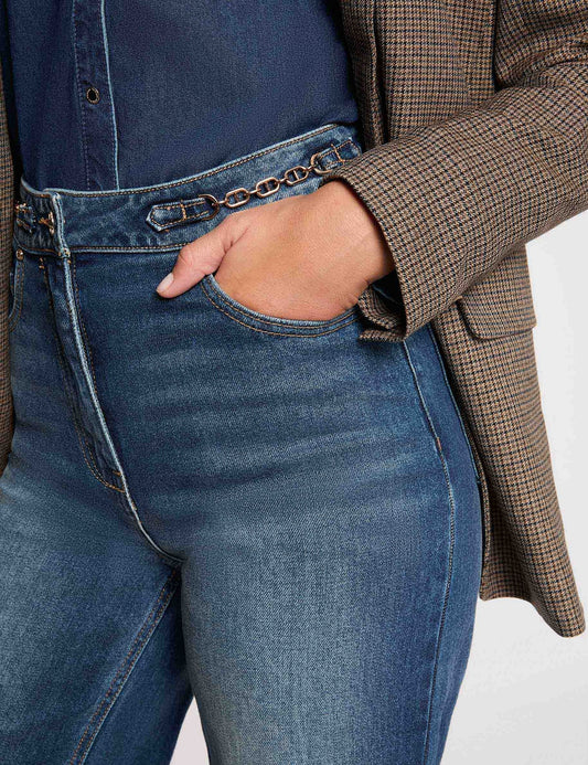 Wijde Jeans met Hoge Taille