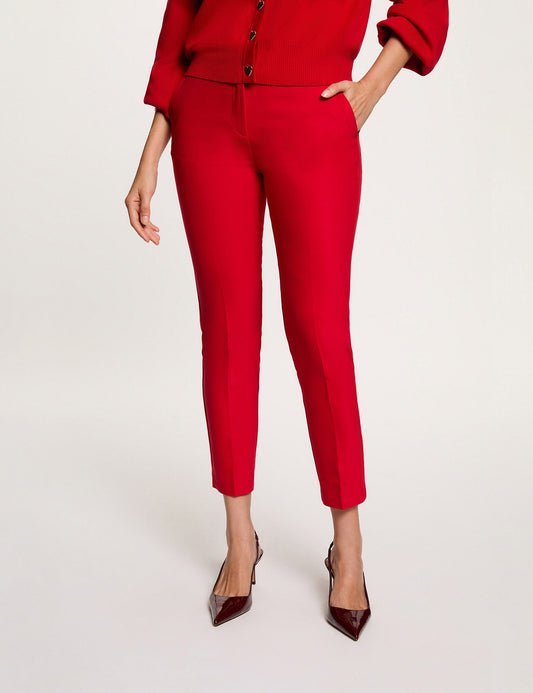 Cropped Straight Broek