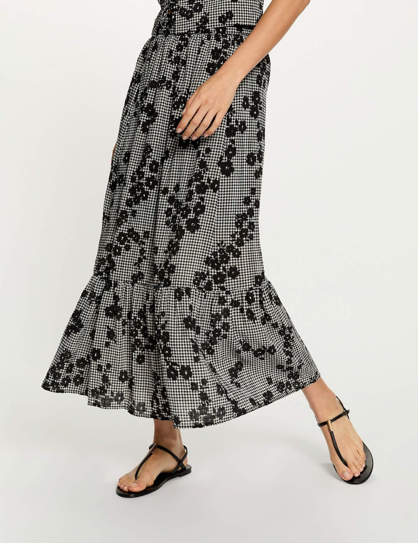Gelaagde Rok met Print