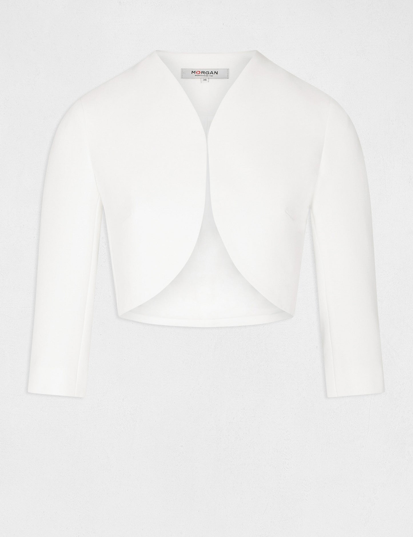 Rechte Blazer met 3/4 Mouwen