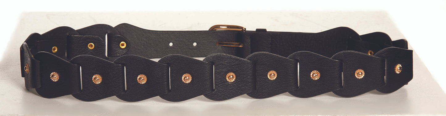 Riem Met Studs (Zwart)