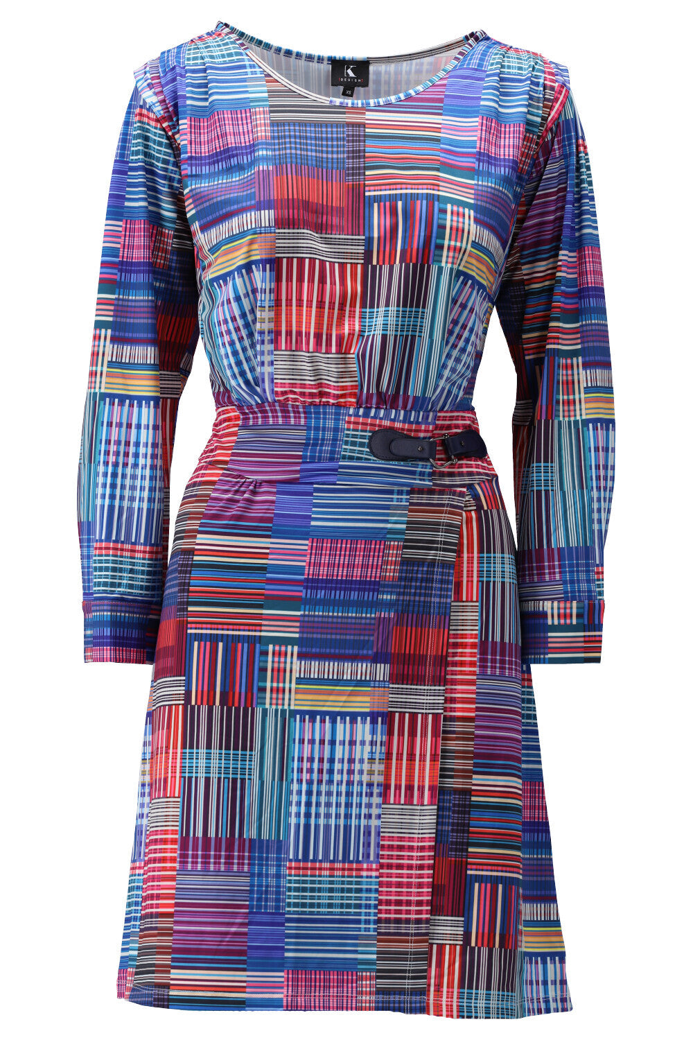 K-Design - Short dress, with print (V376)